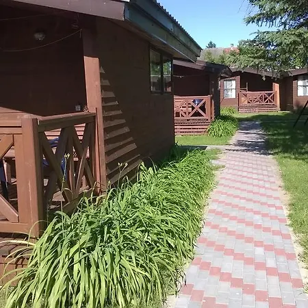 Osrodek Wypoczynkowy Amber بيت خشبي Kąty Rybackie